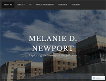 Tablet Screenshot of melanienewport.com